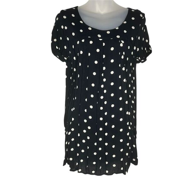 Anthropologie Tops - Anthropologie Holding Horses Polka Dot Tunic XS EUC